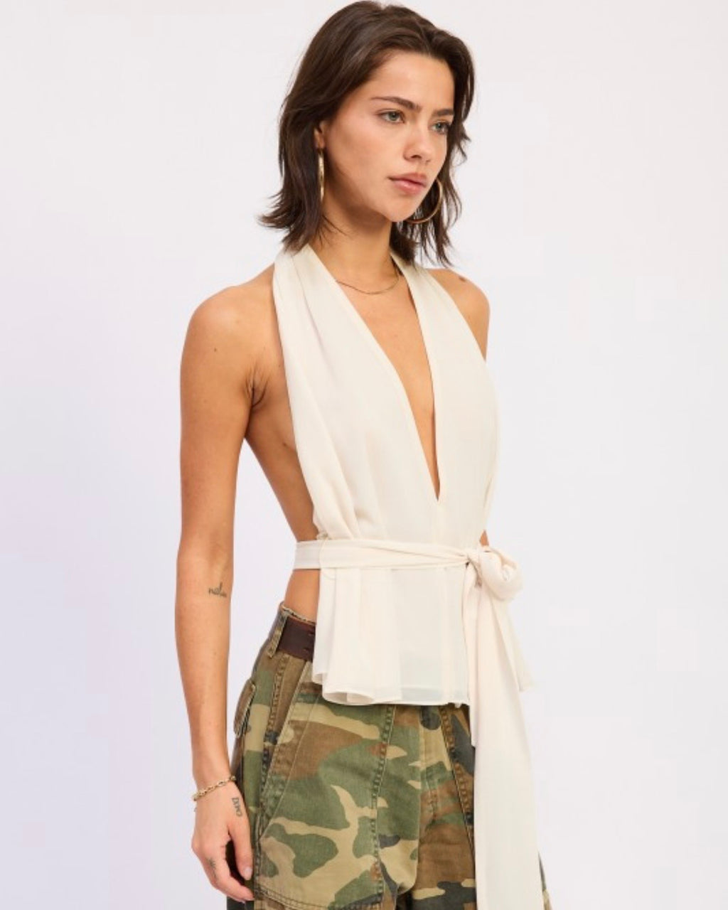 Ivory halter top