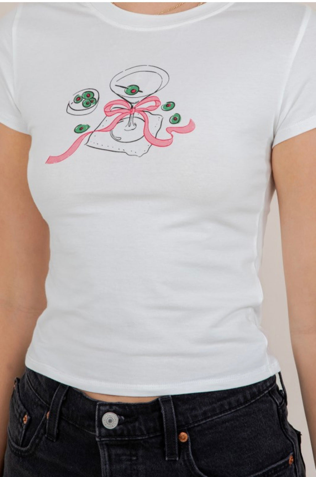 Martini glass baby Tee