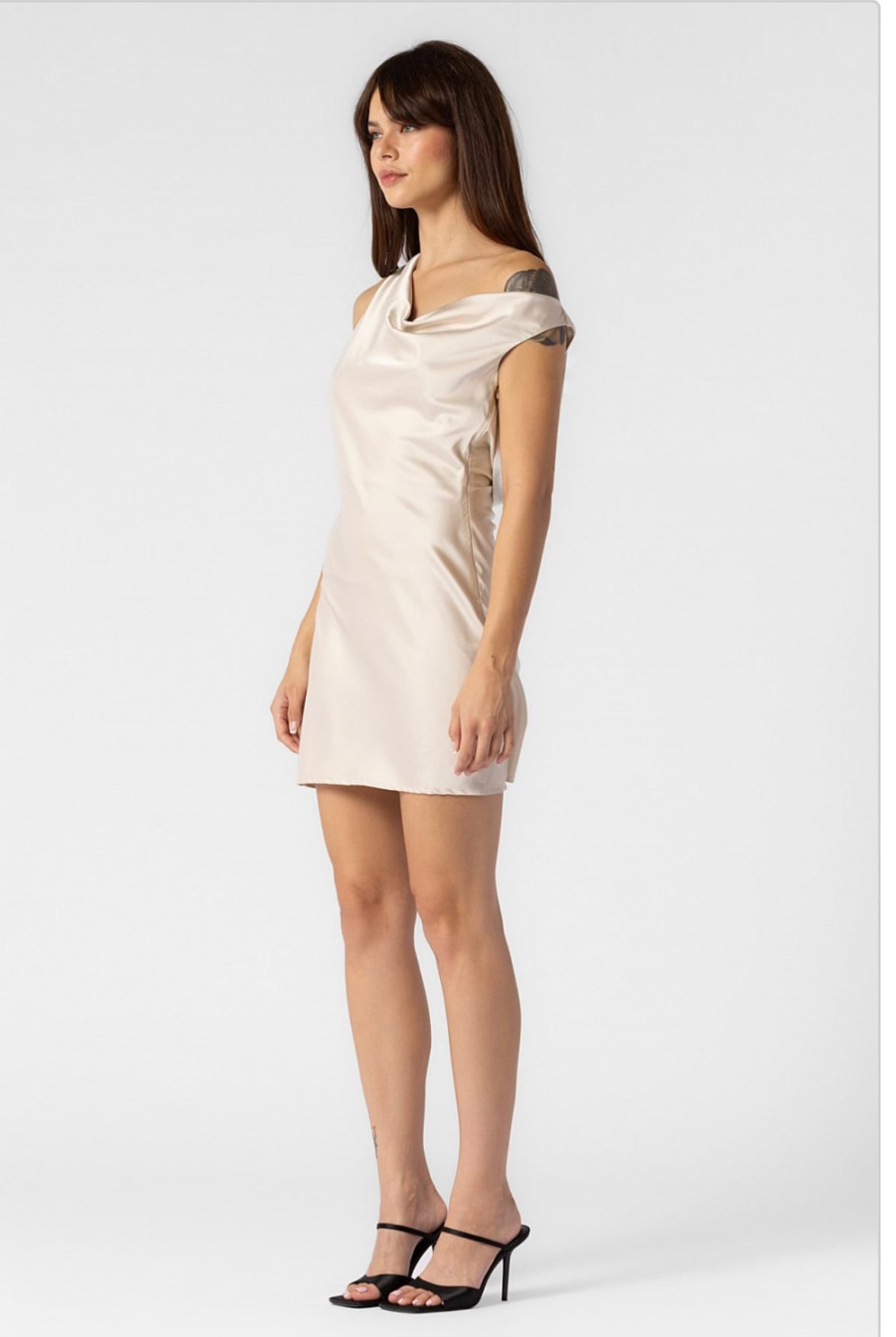 Off the shoulder satin Dress