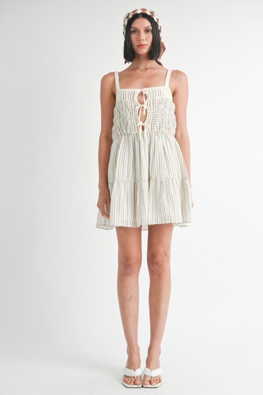 Ivory mini dress