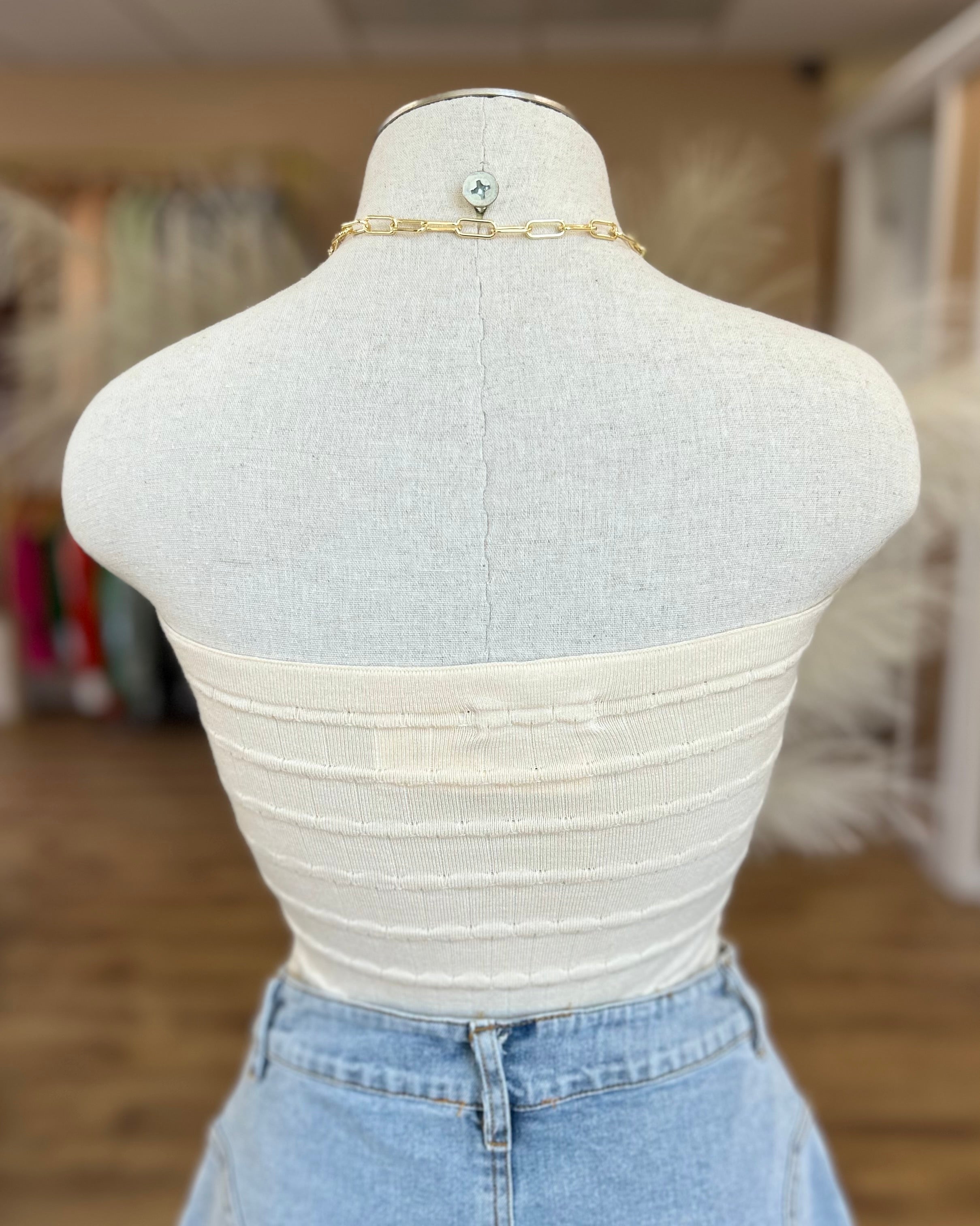 TWIST FRONT TUBE TOP