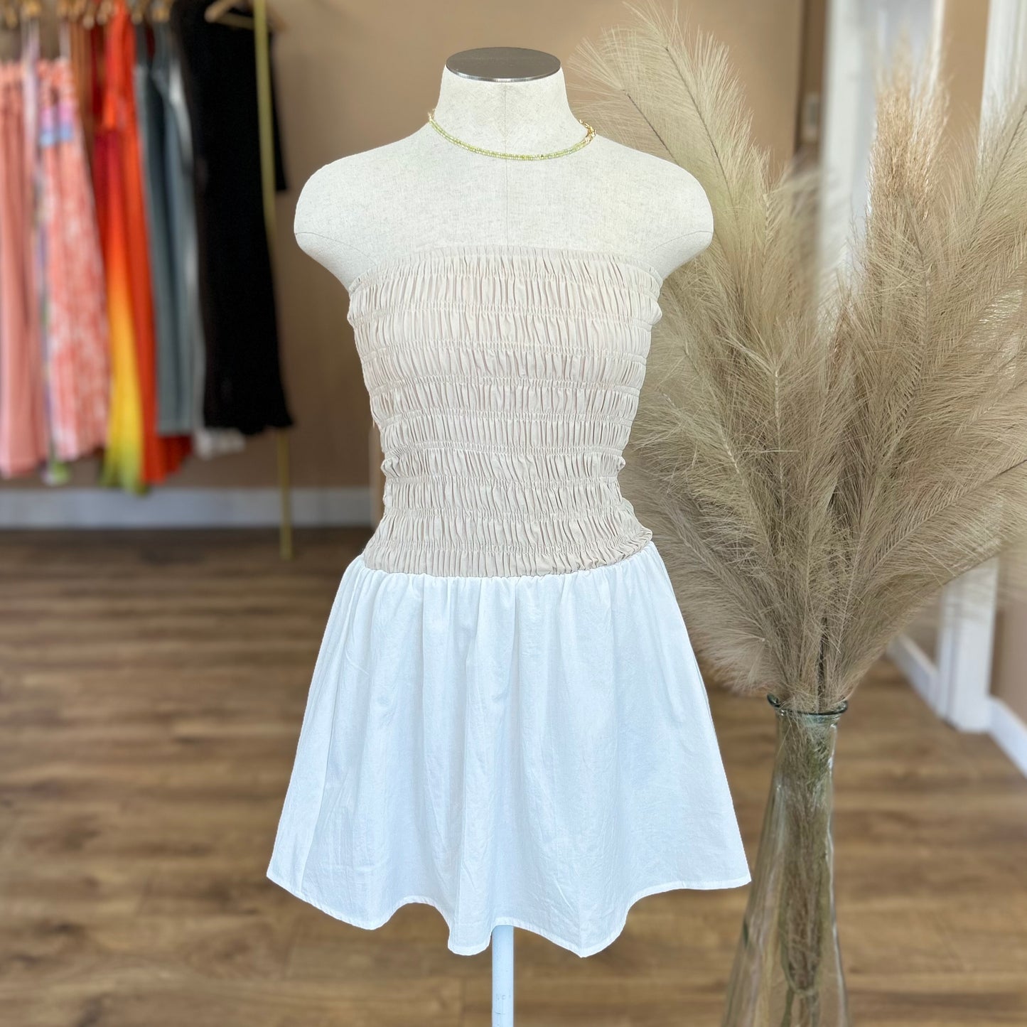 STRAPLESS TUBE DRESS