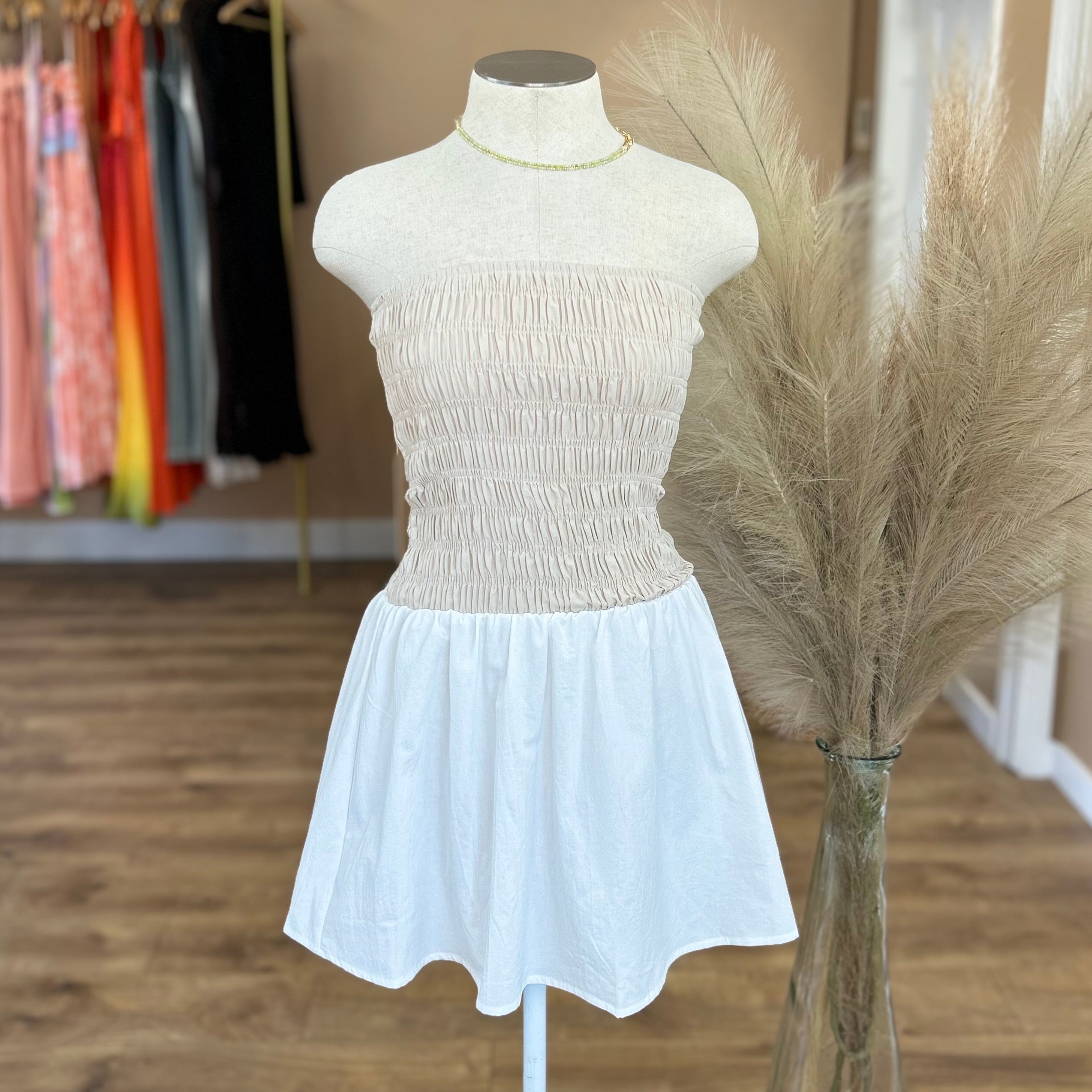 STRAPLESS TUBE DRESS