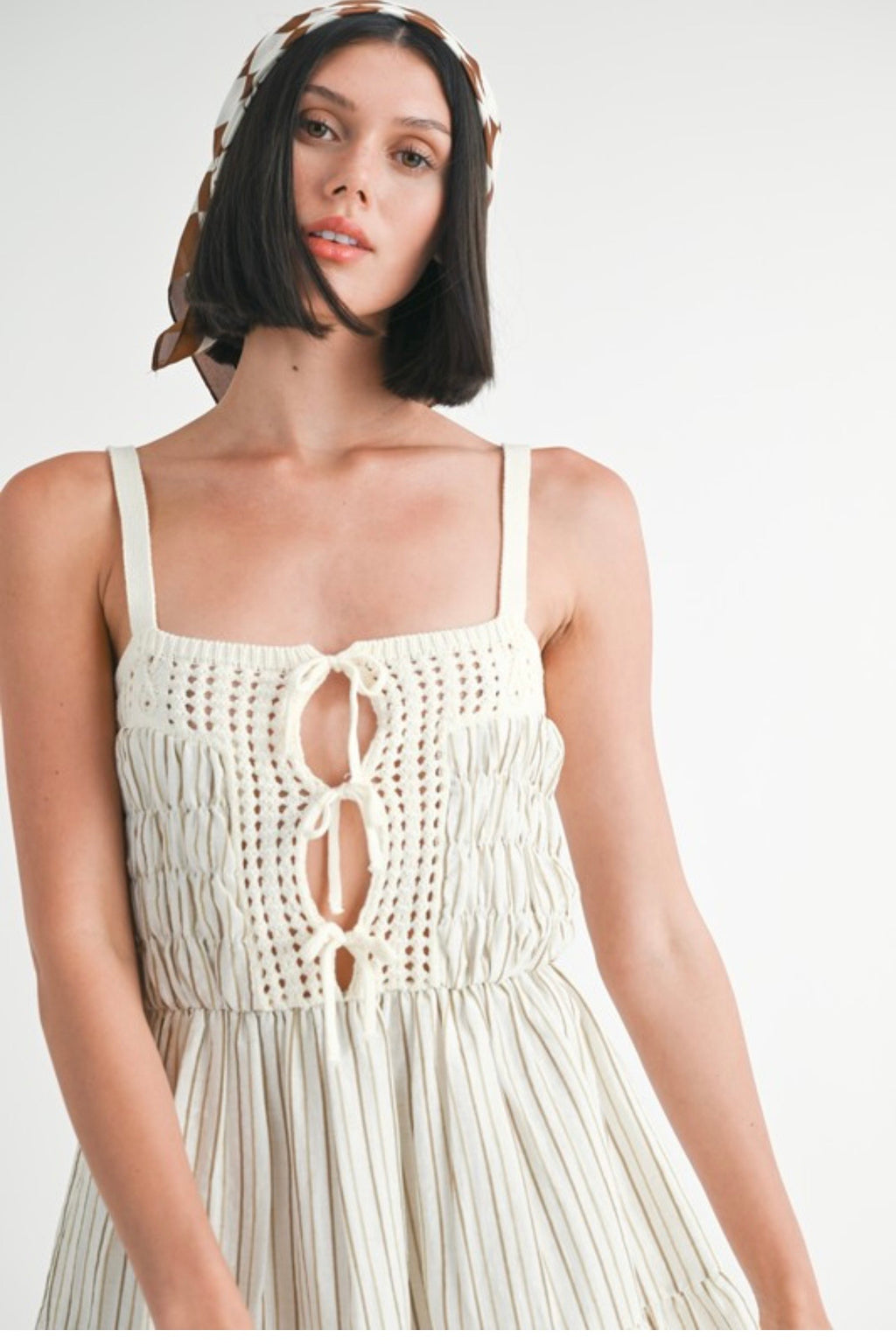 Ivory mini dress