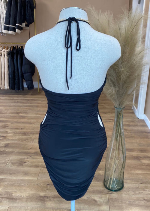 Black cocktail dress