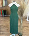HALTER NECK MIDI DRESS