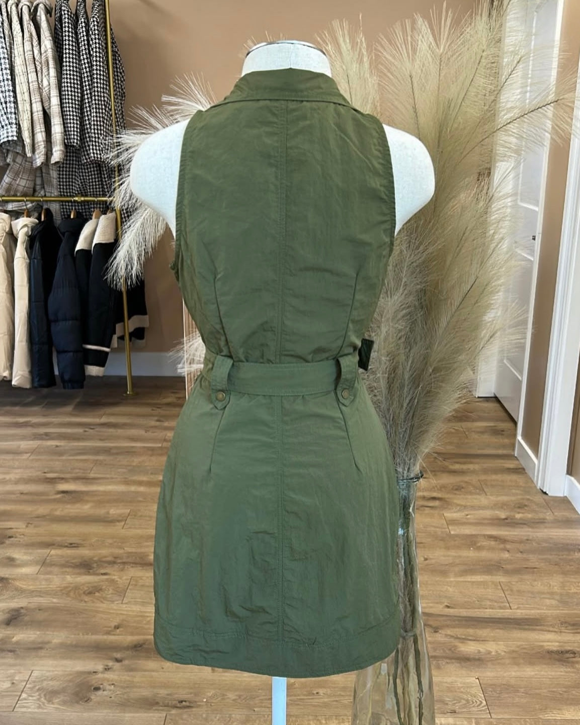 Green Army Dress