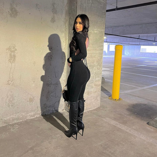 BACKLESS BODYCON JUMPSUIT