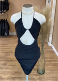 Black cocktail dress