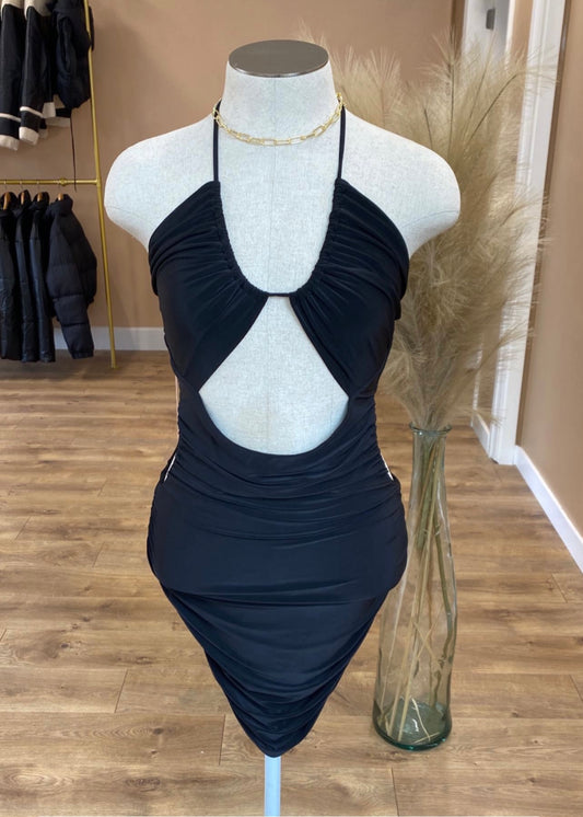 Black cocktail dress