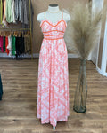 LACE UP MAXI DRESS