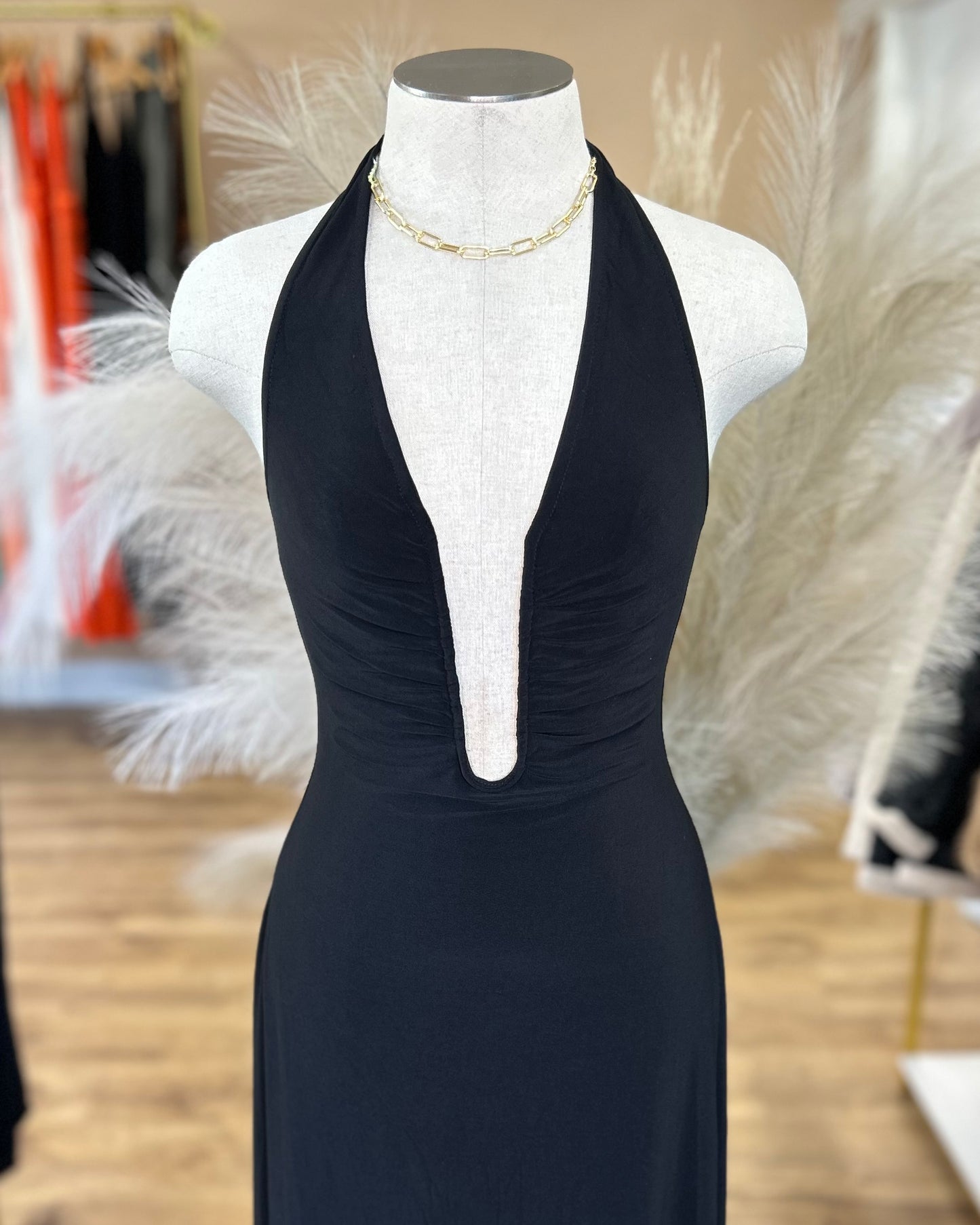 SLINKY MAXI KNIT DRESS