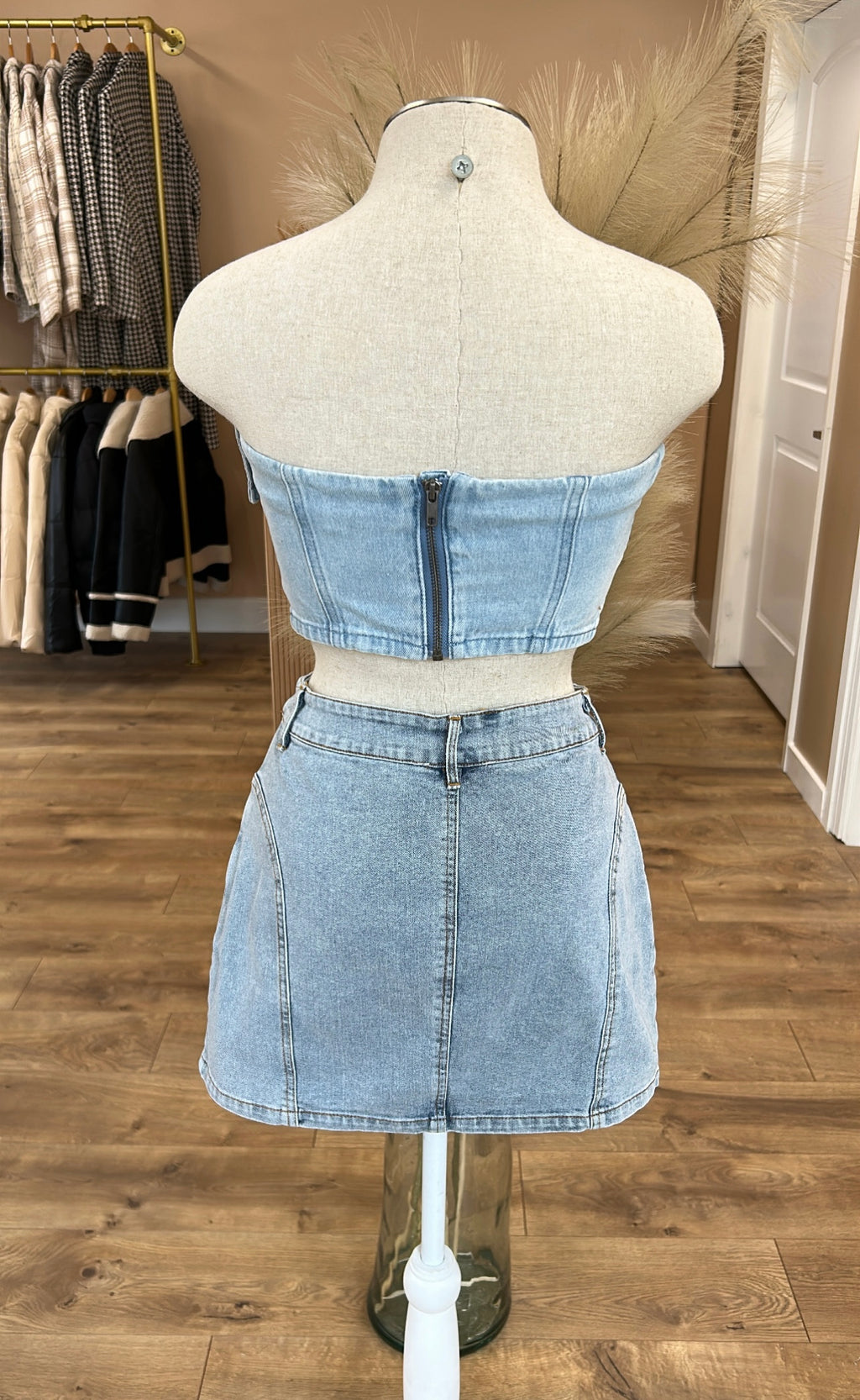 DENIM MINI SKIRT