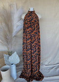 CHEETAH PRINT HALTER ROMPER