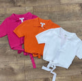 SUMMER Cropped V Neck Tops