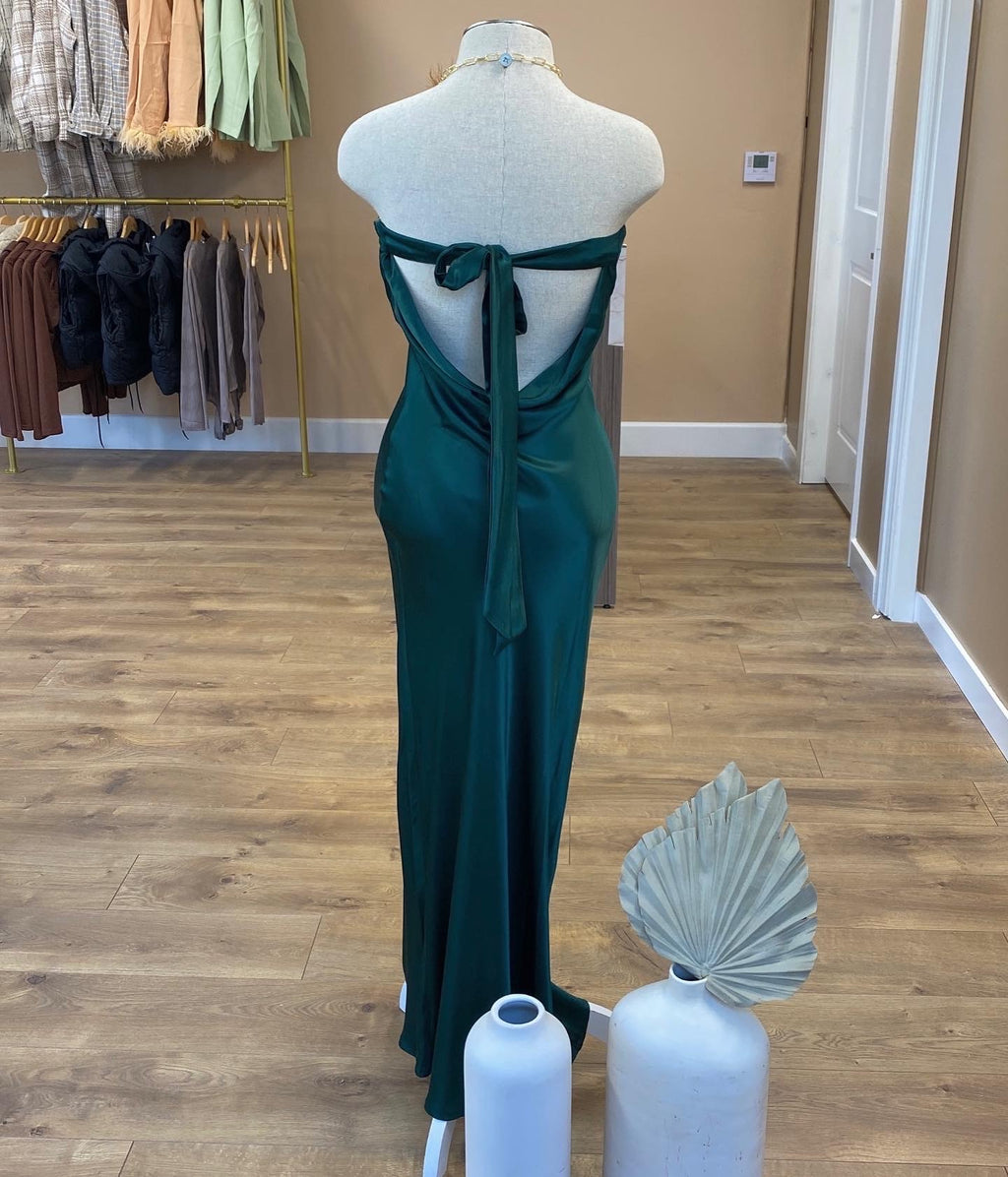Emerald Strapless Dress