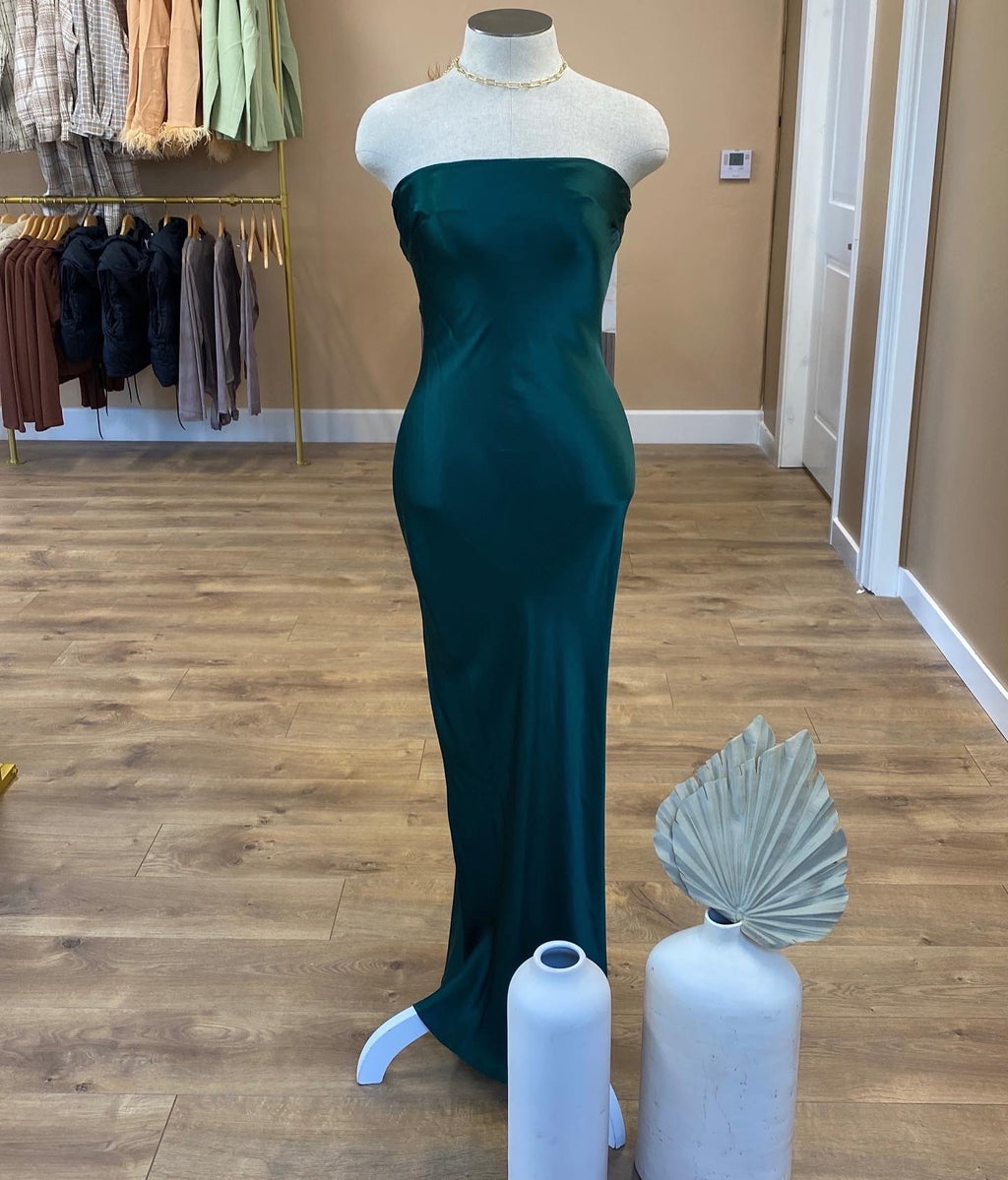 Emerald Strapless Dress