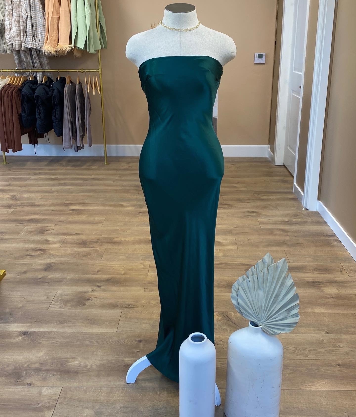 Emerald Strapless Dress