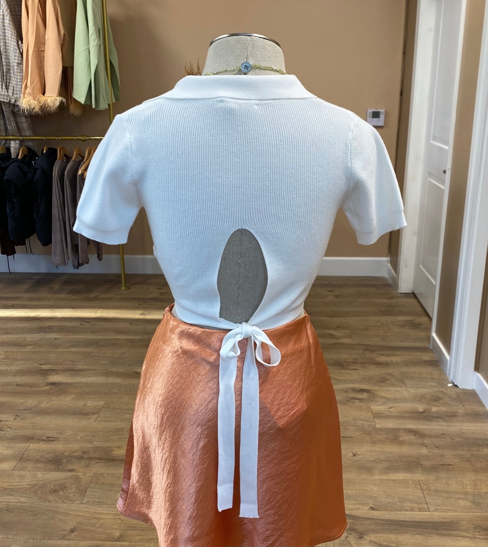 SUMMER Cropped V Neck Tops